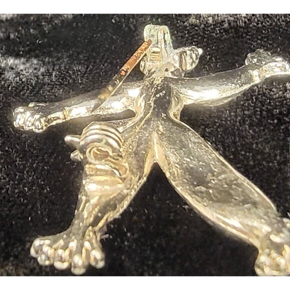 Vintage 1950's Ragdoll Brooch, silver plated - Picture 8 of 14